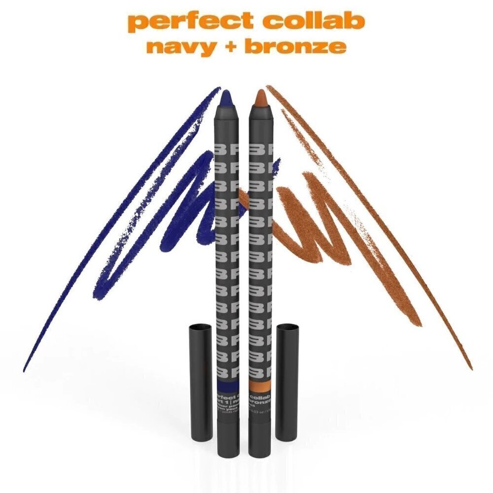 Beauty For Certain BNIB Navy Blue & Bronze Perfect Collab Eyeliner Pencil Set